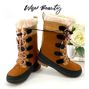 Girl’s Alberta Boots Size 13 Shoe Brown Thermolite Insulated All In Motion